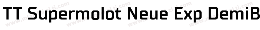 TT Supermolot Neue Exp DemiBold字体转换